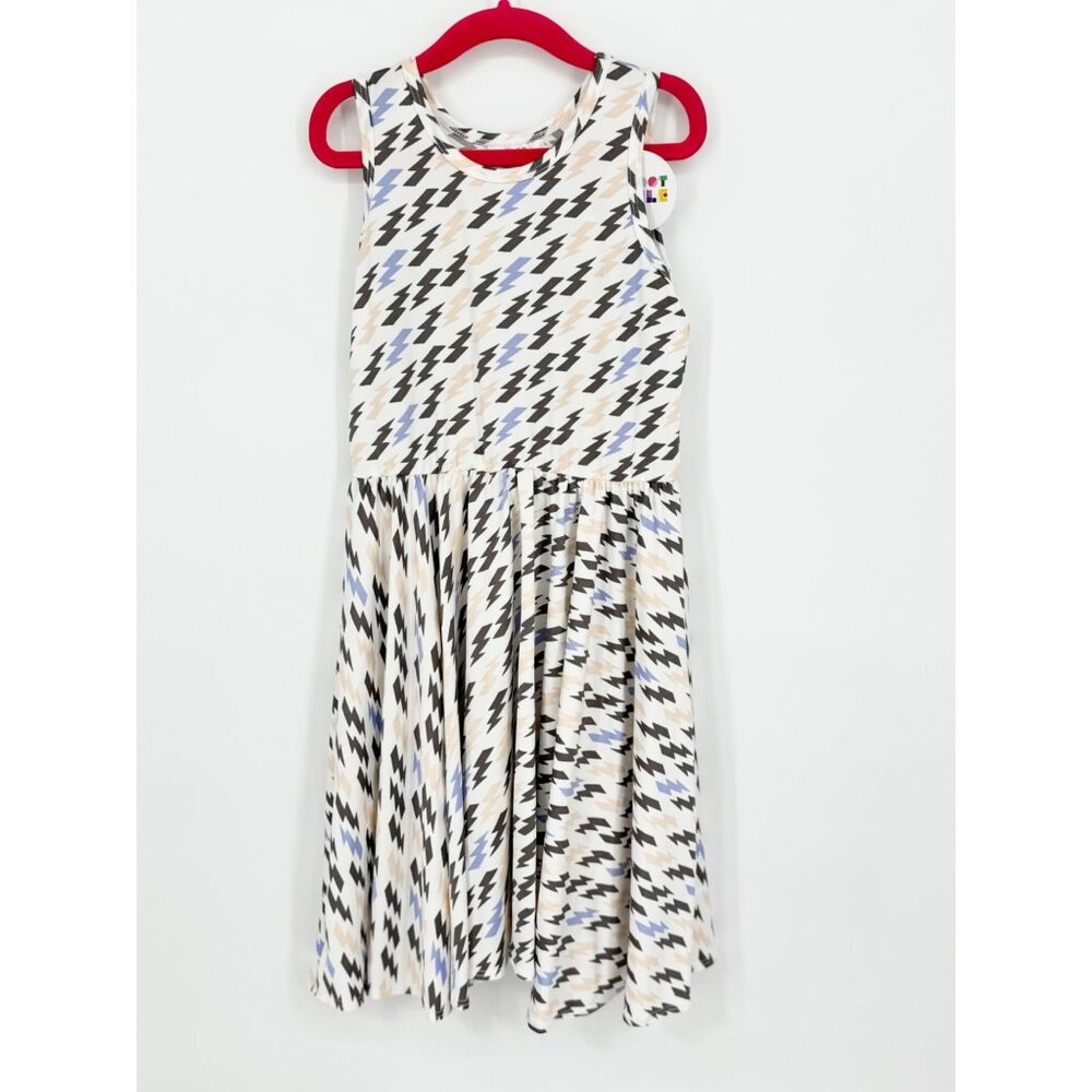 Dotdotsmile Girls Tank Dress Size 7 Lighting Bolts Print New with Tags
